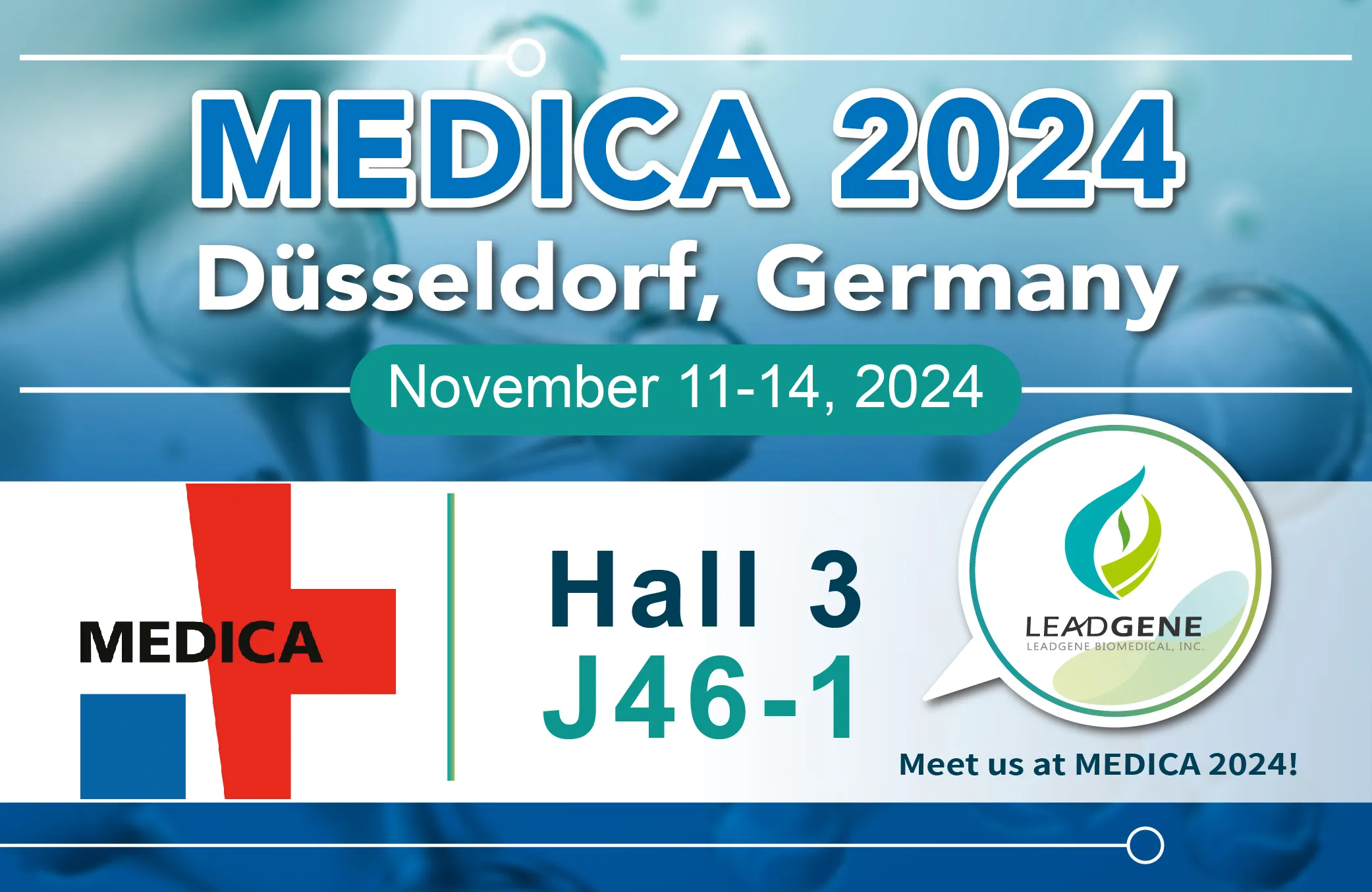 Meet Leadgene at MEDICA Düsseldorf 2024!